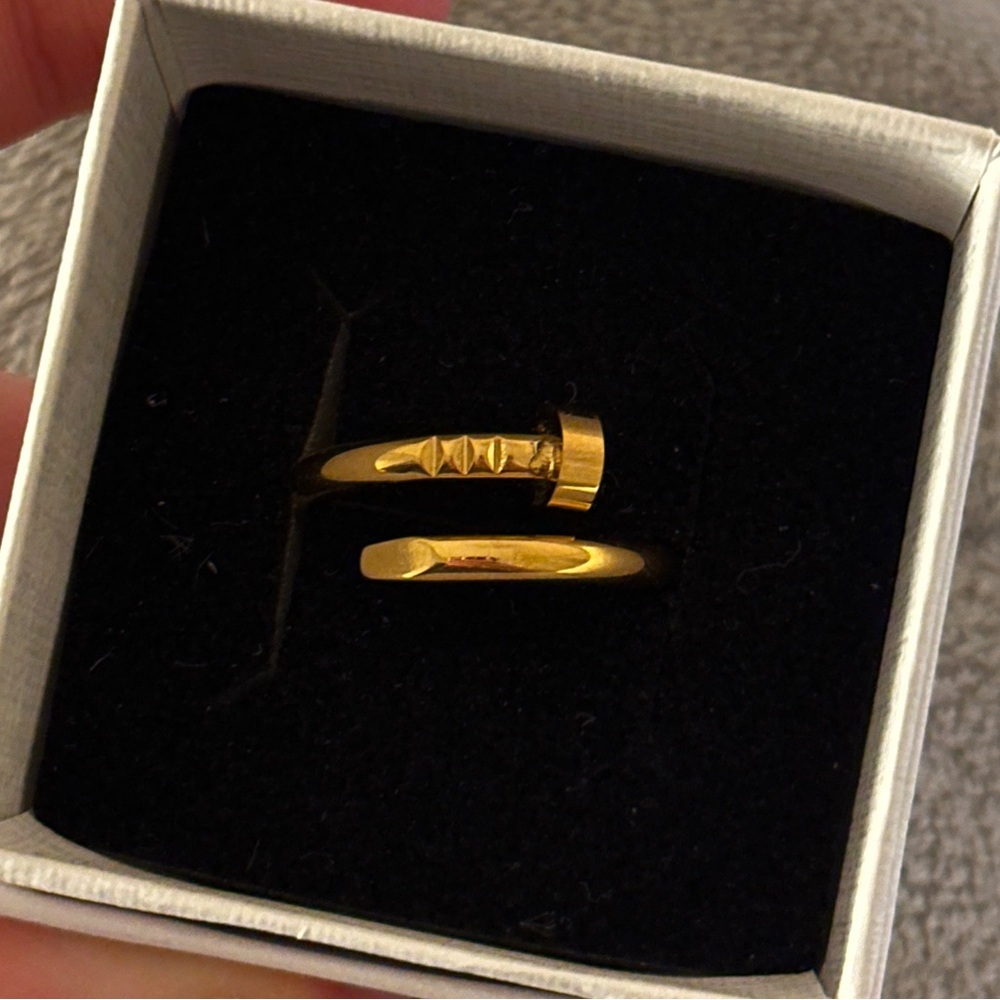Gold Nail Ring